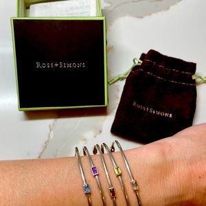 Set of 5 semi-precious stone and silver bracelets from Ross-Simons! Beautiful!